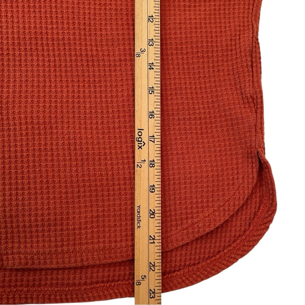 Madewell Women's Long Sleeve V-Neck Waffle Knit Sweater Sz L - Picture 6 of 8